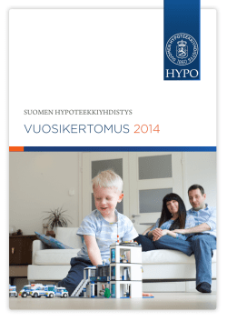 VUOSIKERTOMUS 2014 - Suomen Hypoteekkiyhdistys