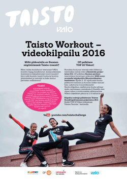 Taisto Workout – videokilpailu 2016