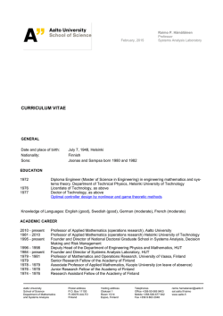 CURRICULUM VITAE