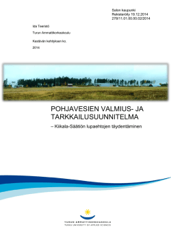 Pohjavesien valmius- ja tarkkailusuunnitelma, Kiikala