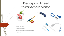 Timonen M ja Lohikivi J, Pienapuvälineet toimintaterapiassa