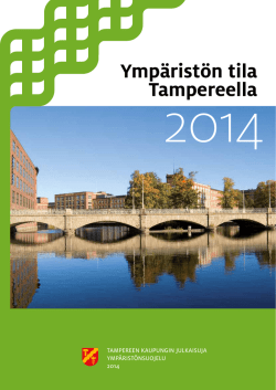 Ympäristön tila Tampereella 2014 -raportti