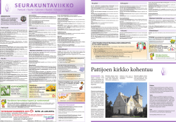 Seurakuntaviikko 16-2015, Pattijoki-Raahe