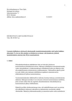 Hovioikeudenneuvos Timo Ojala Helsingin hovioikeus