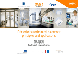Printed electrochemical biosensor principles and applications