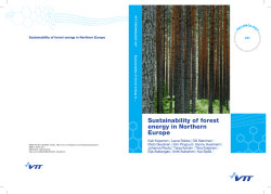 Sustainability of forest energy in Northern Europe