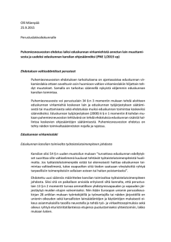 Olli Mäenpää 25.9.2015 Perustuslakivaliokunnalle
