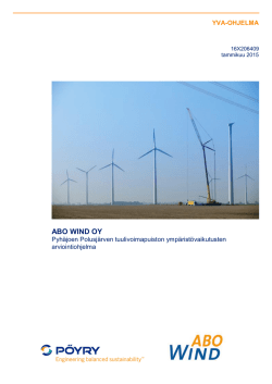 Polusjärven tuulivoimahankkeen arviointiohjelma