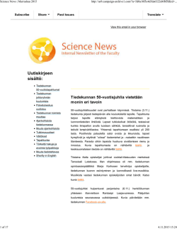 Science News | Marraskuu 2015