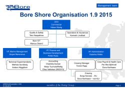 Bore Shore Organisation 1.9 2015
