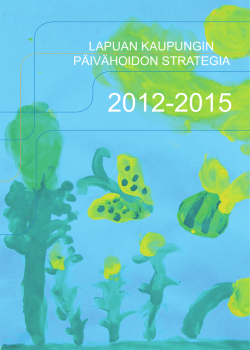 Päivähoidon strategia 2012-2015