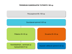 Tekniikan kandidaatin (DI) tutkinnon rakenne