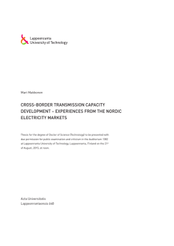cross-border transmission capacity development