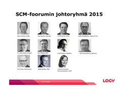 SCM-foorumin johtoryhmä 2015