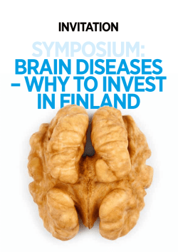 symposium: brain diseases – why to invest in finland