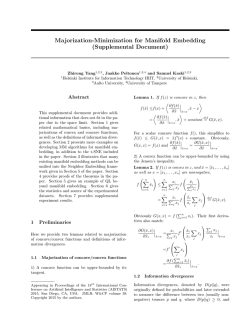 Supplementary  - Journal of Machine Learning Research