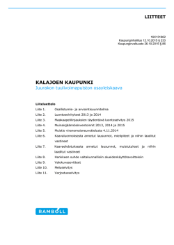 Kaavaselostuksen liitteet
