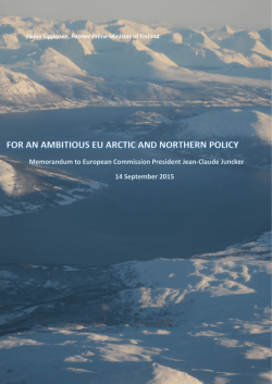 For an ambitious EU Arctic and Northern policy
