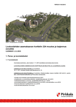 Loukonlahden asemakaavan korttelin 224 muutos