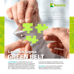 Lean Six Sigma Green BeLT - Karelia