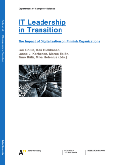 IT Leadership in Transition-The Impact of Digitalization on
