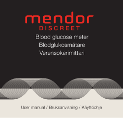 Blood glucose meter Blodglukosmätare Verensokerimittari