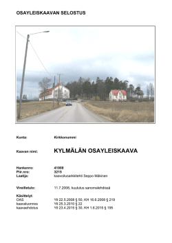 KYLMÄLÄN OSAYLEISKAAVA