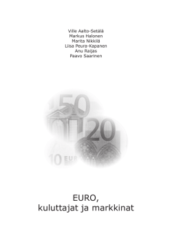 EURO, kuluttajat ja markkinat