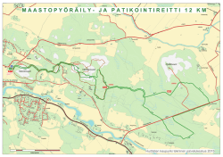 Maastopyöräily- ja patikointireittikartta