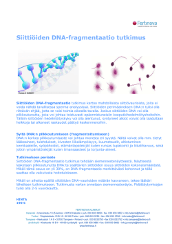 Siittiöiden DNA-fragmentaatio tutkimus