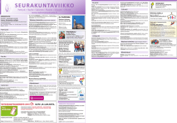 Seurakuntaviikko 9-2015 Pattijoki-Raahe