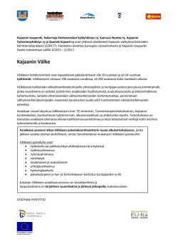 Työllisyystr 18.5.2015 liite 3, Kajaani Välke