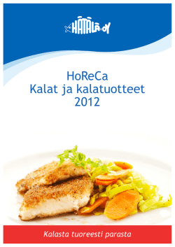 HoReCa Kalat ja kalatuotteet 2012