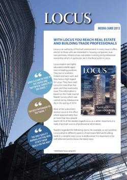with locus you reach real estate and building trade professionals