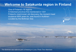 Welcome to Satakunta region Finland (20.1.2015)