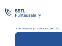 SSTL esittely.ppt - SSTL Puhtausala ry