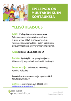 Neurologin luento 13.10 - Keski-Suomen ADHD
