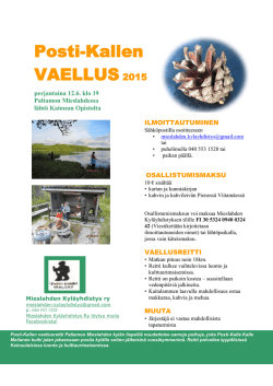 Posti-Kallen VAELLUS2015
