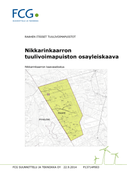 Kaavaselostus 22.9.2014
