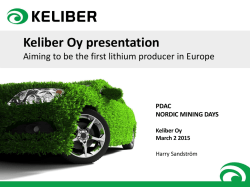 Keliber Oy presentation