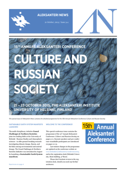 CULTURE AND RUSSIAN SOCIETY