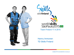 Hannu Immonen TD Skills Finland