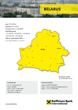 belaruS - Raiffeisen Bank International AG