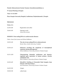 Finnish Atherosclerosis Society/ Suomen