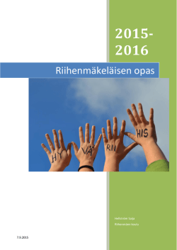 Lataa: Riihenmäkeläisen opas nettisivuille 2015-2016