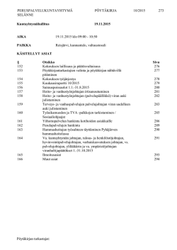 Esityslista PDF-muodossa - Peruspalvelukuntayhtymä Selänne