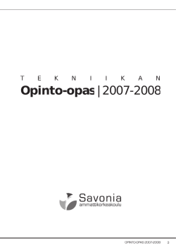 Opinto-opas | 2007-2008