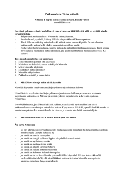 Nitrosid 1 mg-ml infuusiokonsentraatti PL 2015-05-11