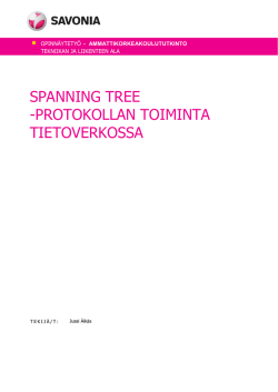SPANNING TREE -PROTOKOLLAN TOIMINTA