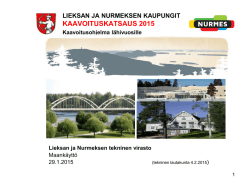 kaavoituskatsaus 2015